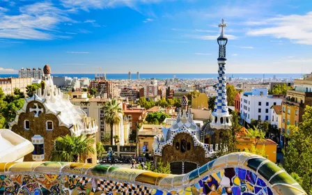 Panoramisch uitzicht op Barcelona