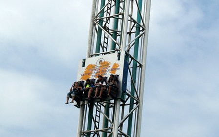 Experience Thailand's first Tower Shot ride for a sudden vertical launch and thrill