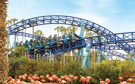 Marine park with rides and animals