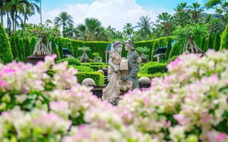 600 acres of award-winning gardens — Wander the intricately landscaped grounds of Nong Nooch, a multi-award-winning fusion of European and Thai garden design