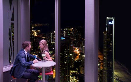 Drinks with a view at SkyPoint Bistro+Bar