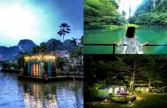 Lost World Of Tambun Ipoh Glamping Floating Chalet