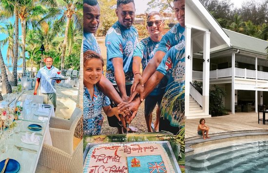 Enjoying the Fijian family getaway. Images credits - @vomoislandfiji, @sixsensesfiji, @holidayswithkids on Instagram