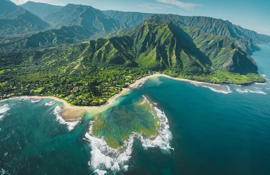 aerial view of hawaii