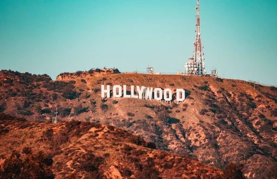Hollywood sign in the US