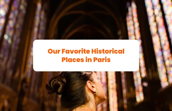 a woman in the sainte-chapelle in paris france
