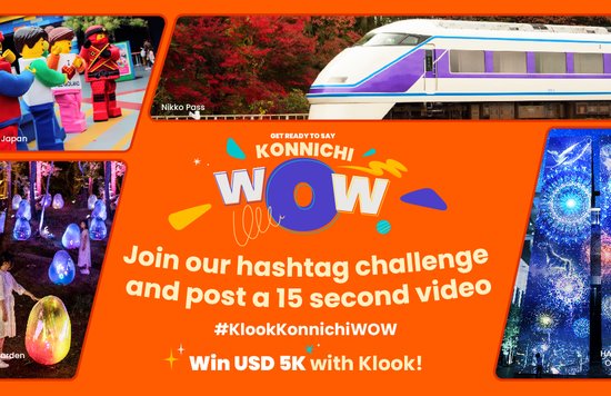 #KlookKonnichiWOW Hashtag Challenge to win USD5000 with Klook