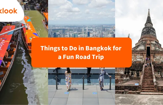 three images showcasing attractions in bangkok