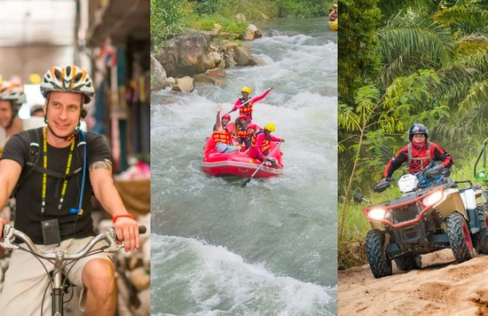 collage of outdoor activities thailand