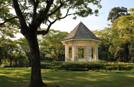 White Gazebo in Singapore Botanic Gardens