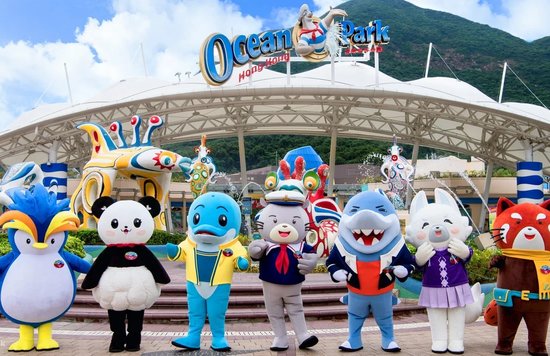 Ocean Park Hong Kong characters