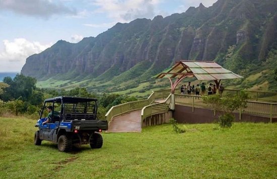 The Kualoa Ranch's exciting UTV Raptors are straight from your childhood dreams! Credits: @kualoaranch on Instagram