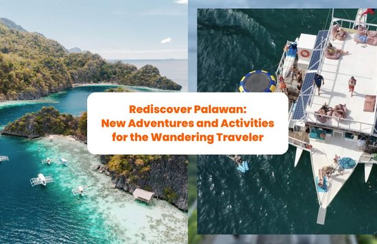 aerial shot of palawan islands