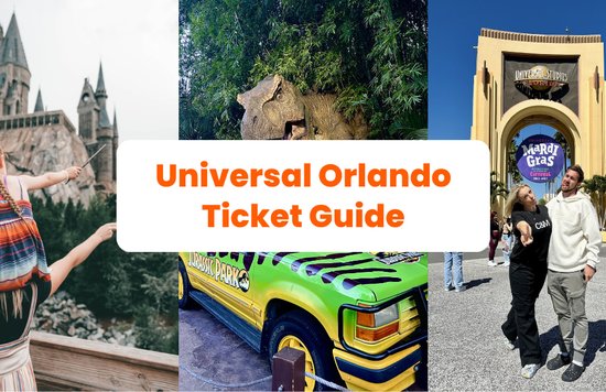 collage of three photos of what to expect in universal orlando park with the title of the article in the middle