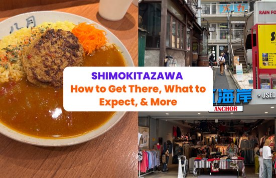 collage of three photos showing what to expect in shimokitazawa