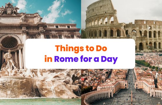[US] rome-in-a-day - Collage of Rome landmarks for 9 best things to do in Rome in a day blog