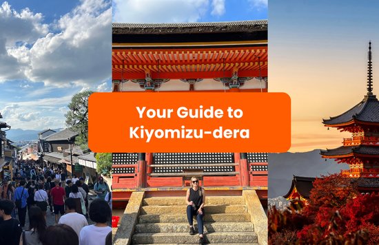 Collage of sceneries in Kiyomizu-dera Temple Kyoto