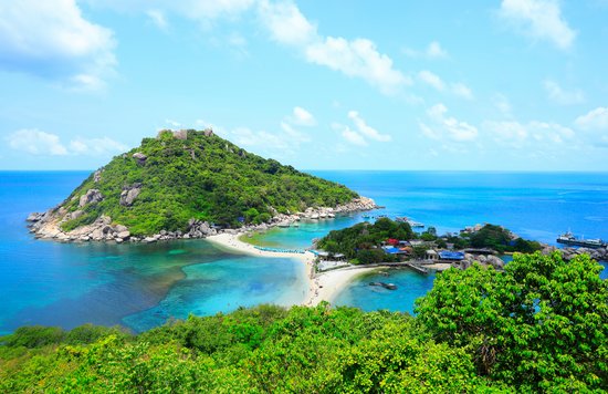 Birds-eye photo of Koh Samui Island