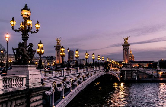 Paris at sunset