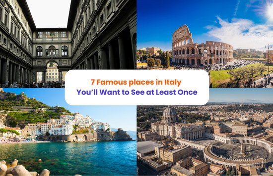 Banner showing Italy’s top attractions, including Rome, Venice, and the Amalfi Coast