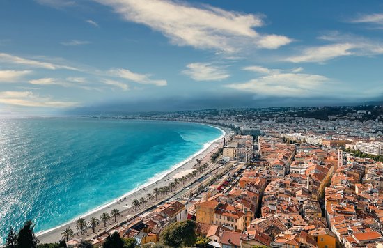 Aerial view of Nice, France
