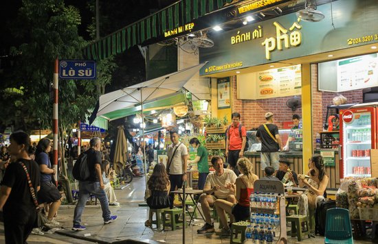 Lively street food scene in Vietnam