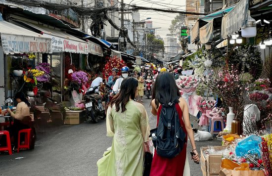 Ho Thi Ky Flower Market in Ho Chi Minh City