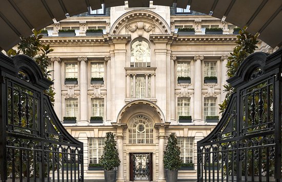 Rosewood London hotel entrance with classic architecture
