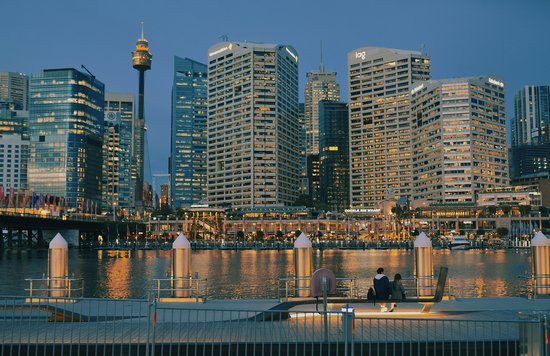  Darling Harbour skyline with lights at night | Photo Credit: Eriksson Luo on Unsplash