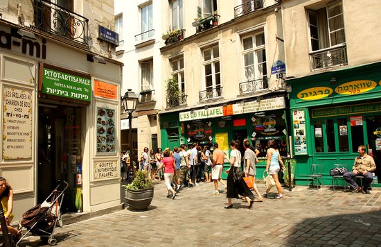 L’As du Fallafel shop in Le Marais, Paris 