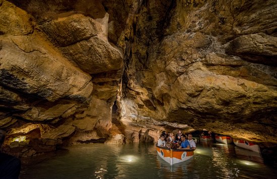 Cruise through the underground caves of San José