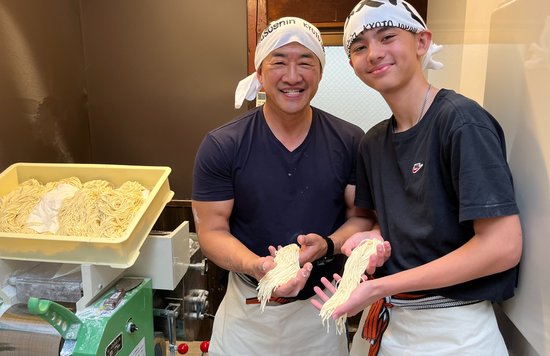 Ramen making class in Kyoto