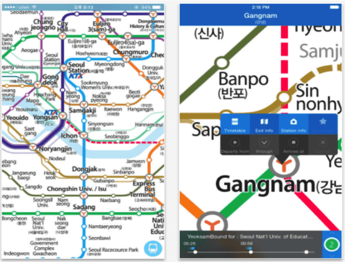 ứng dụng subway korea rất tiện lợi cho chuyến du lịch hàn quốc 6 ngày 5 đêm