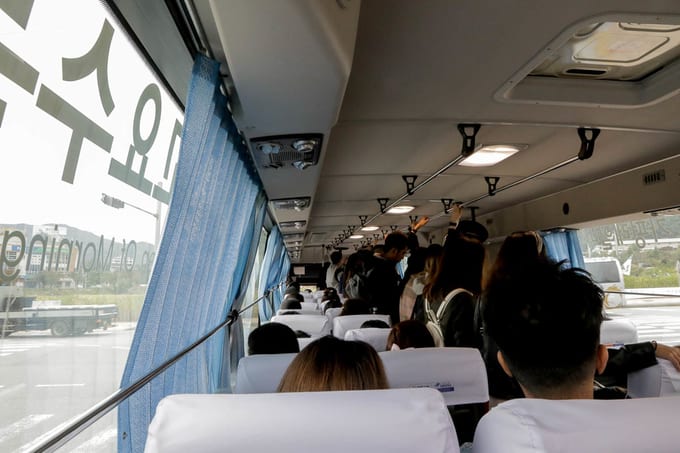 trên tuyến xe đến gapyeong