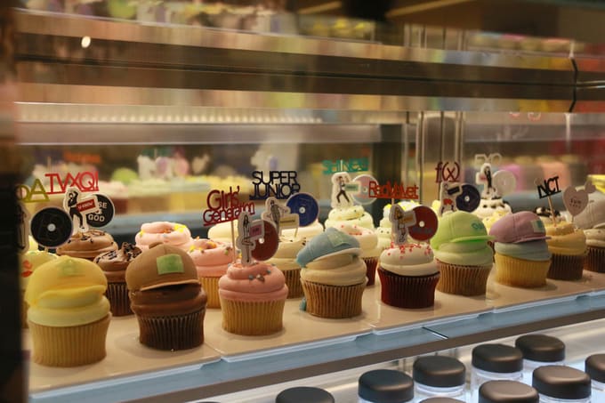 Bánh cupcake tại sm town cafe