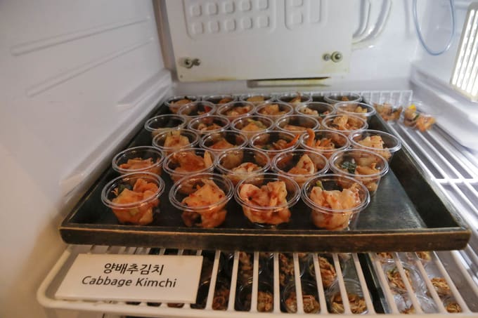 kim chi bắp cải tại bảo tàng kim chi Kimchikan