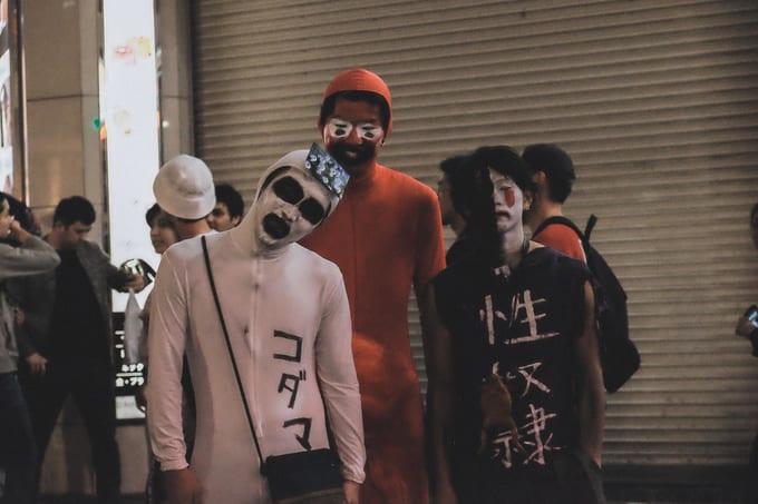 lễ hội hóa trang halloween tại shibuya