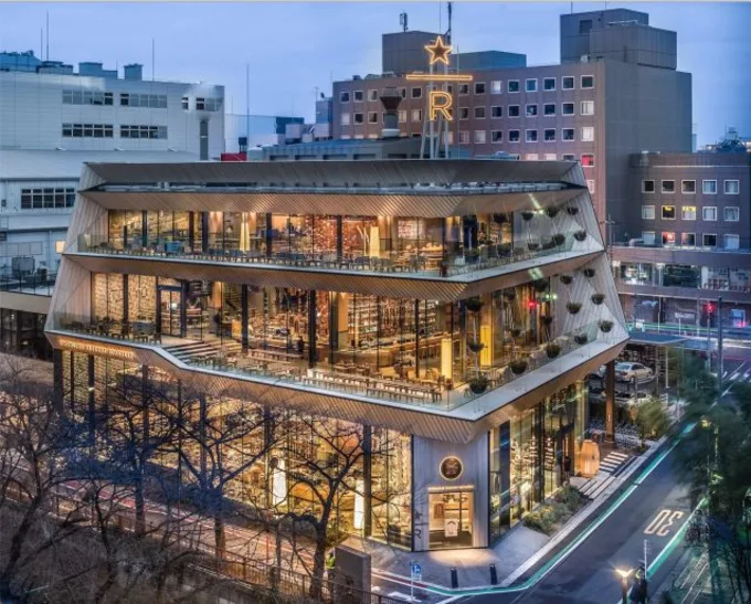 World s largest starbucks in tokyo has coffee cocktails popsicle teas