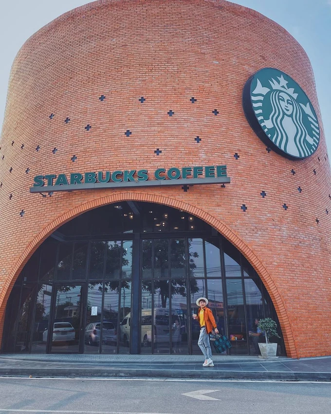 Ayutthaya Thailand December 2018 Colorful Starbucks Coffee