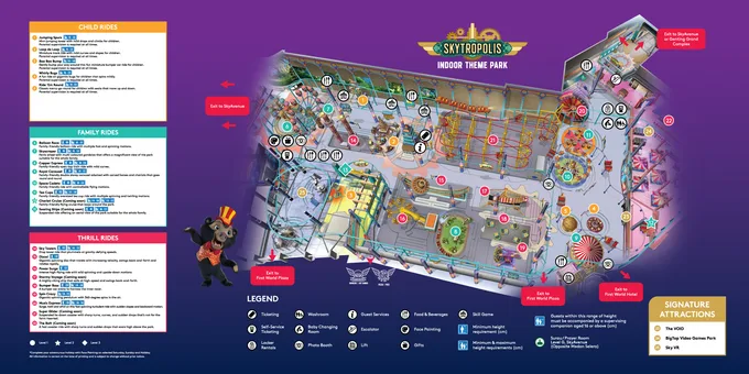 skytropolis genting highland indoor theme park map
