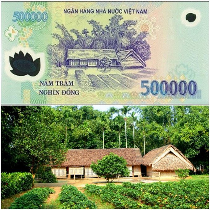 Tờ 500.000 Đồng: Nhà Chủ Tịch Hồ Chí Minh, Kim Liên