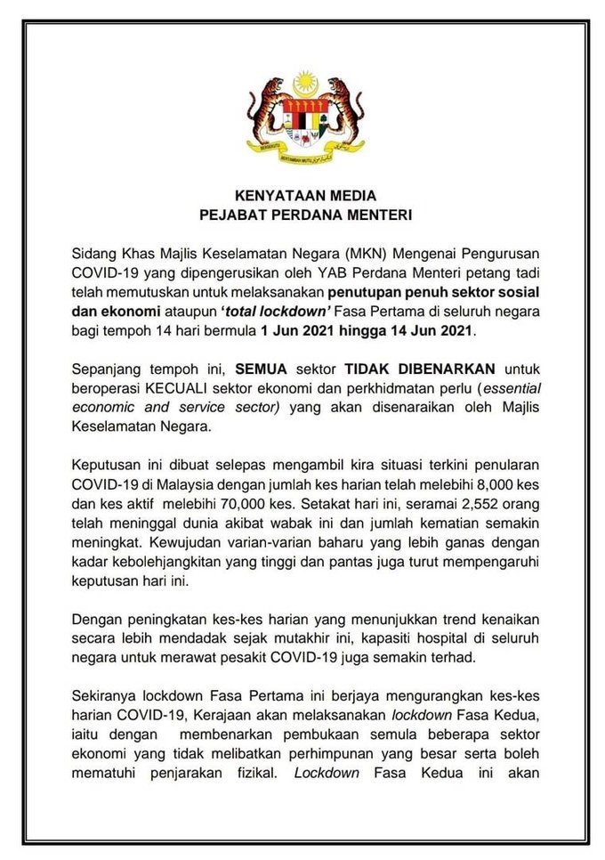 Sop sabah terkini 2021