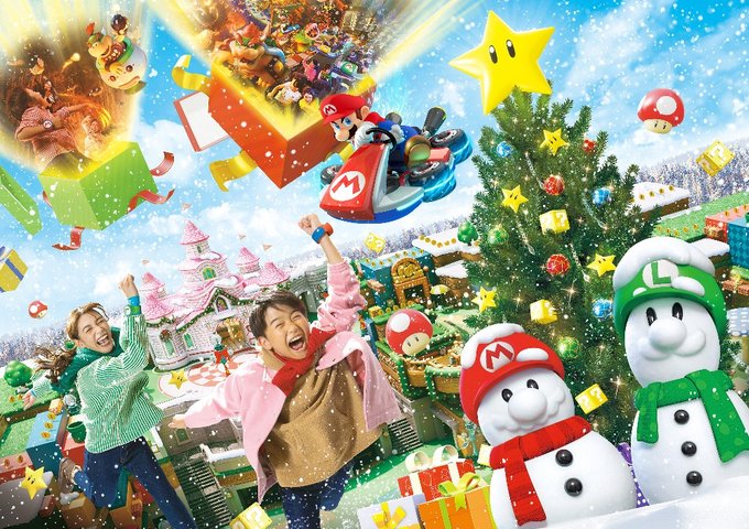 Usj クリスマスイベント22 任天堂エリアにもツリーが 限定グッズ フードも大公開 Klookブログ