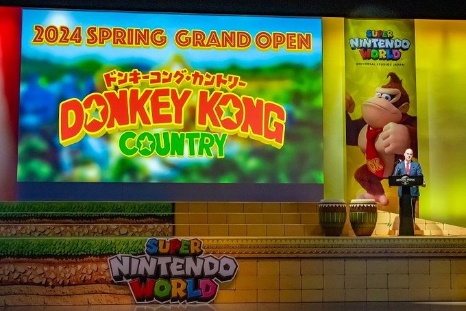 THE HIGHLY ANTICIPATED DONKEY KONG COUNTRY EXPANSION IN SUPER NINTENDO  WORLD AT UNIVERSAL STUDIOS JAPAN IS SET TO OPEN SPRING 2024! THIS ALL-NEW  SUPER EXCITING EXPERIENCE IGNITES YOUR PASSION TO PLAY WILD!