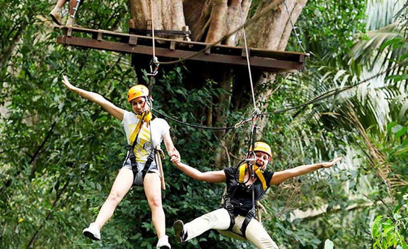 Flying Hanuman Ziplining Experience in Phuket Natural Rainforest