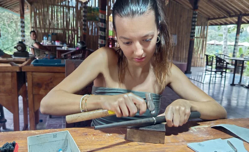 Silver Jewelry Class in Sidemen East Bali with Optional Rafting