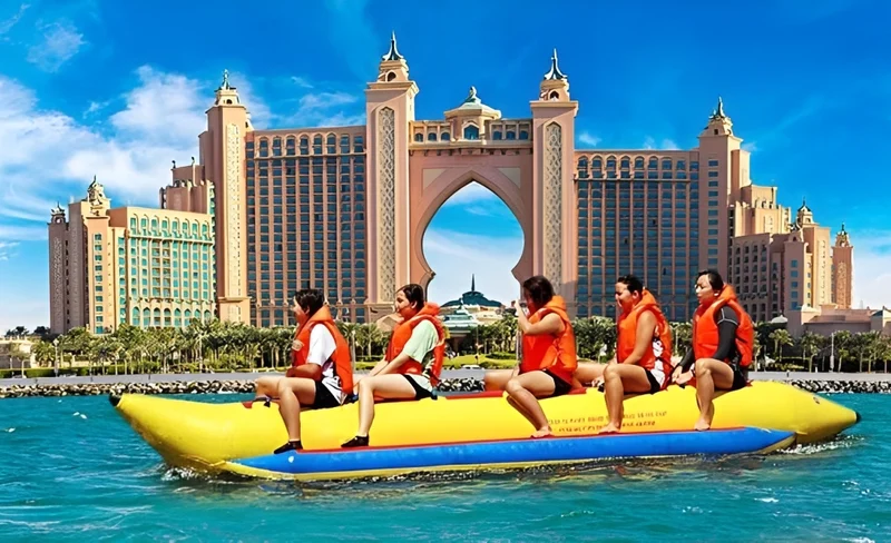 Banana boat ride experience in Dubai