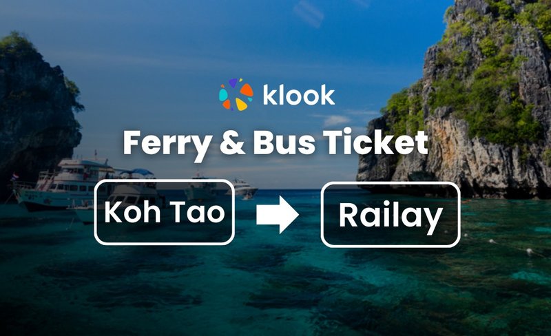 Ferry & Bus Ticket from Koh Tao to Railay by Lomprayah