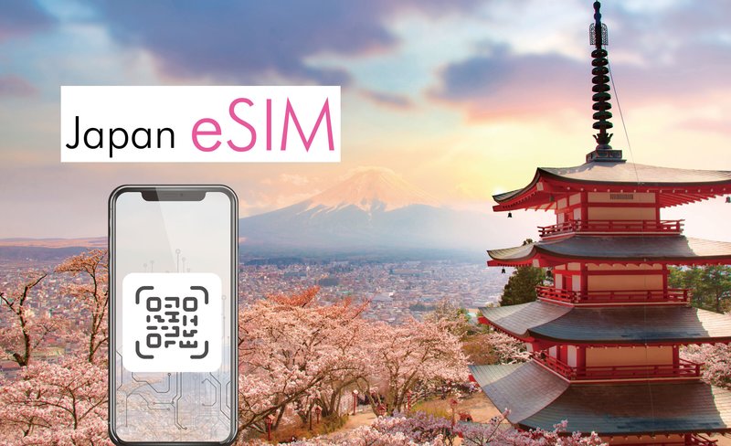 4G/LTE eSIM (QR Delivered via Email) for Japan from NTT docomo / Sakura Mobile