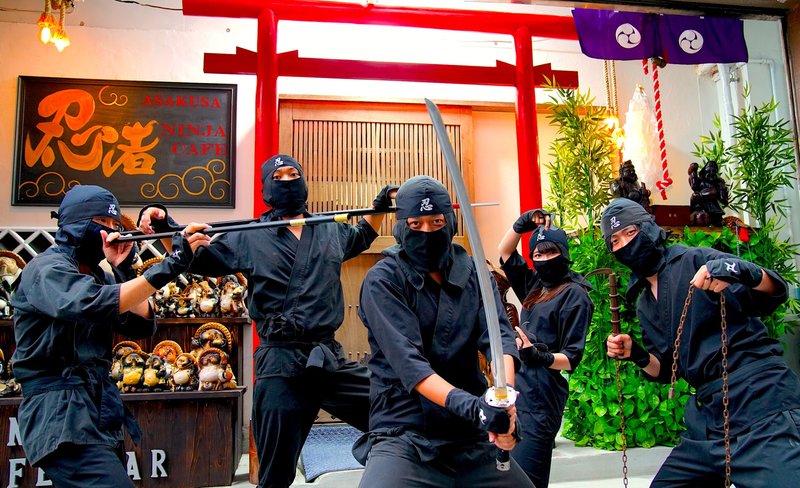Ninja Experience Cafe in Asakusa Tokyo